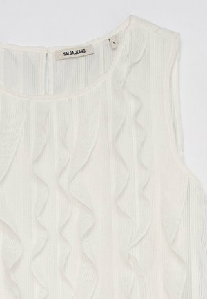 Salsa Jeans, SALSA SPAIN TUNIKEN - Top - blanc