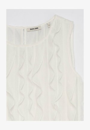 Salsa Jeans, SALSA SPAIN TUNIKEN - Top - blanc