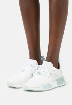 NMD_R1 - Trainers - footwear white/sky tint/signal cyan