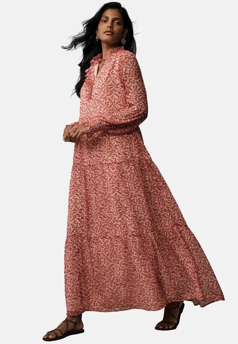 Laura Ashley RUFFLE - REGULAR FIT - Maksi garuma kleita - red rowland vines