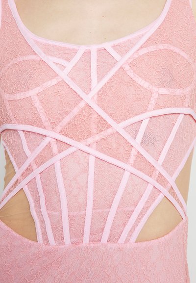 David Koma BONING OVERLAYER MIDI DRESS - Koktel haljina / svečana haljina - baby pink