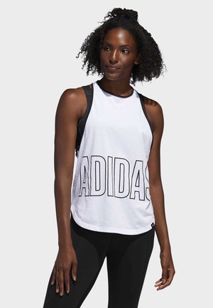 adidas Performance ALPHASKIN GRAPHIC TANK TOP - Top - white