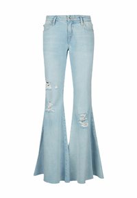 Blugi evazați - light blue denim