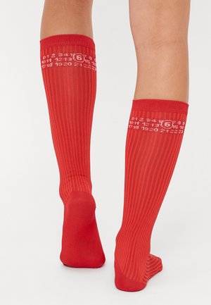 BOOTLEG - Knee high socks - chili red