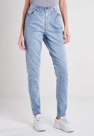 Urban Classics LADIES HIGH WAIST SLIM JEANS - Jeans slim fit - authentic blue wash
