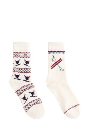 2 PACK PAIRS OF CLASSIC JACQUARD - Strømper - dark blue