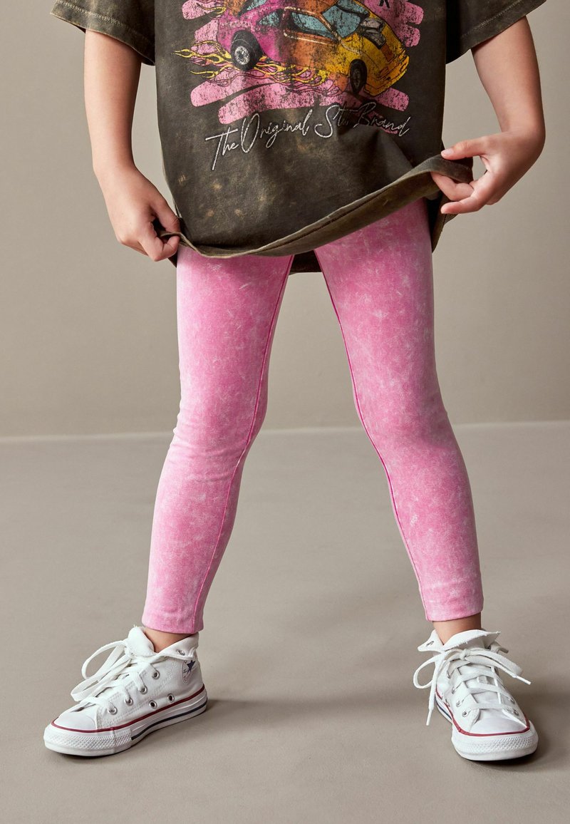 Next ANIMAL PRINT - Pajkice – hlače - pink acid wash