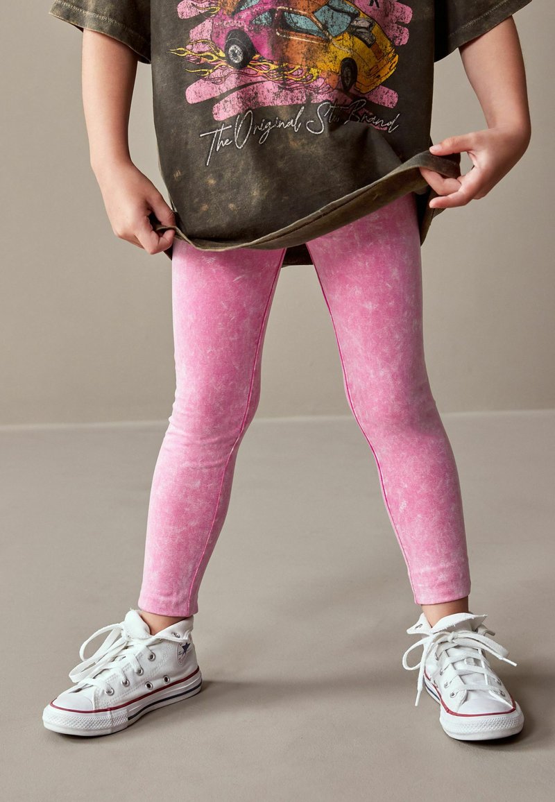 Next - Leggings - pink acid wash, Ampliar