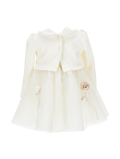 Monnalisa BABY ABITO - Vestito elegante - panna
