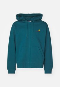 HOODED AMERICAN SCRIPT JACKET - Sweatjakke - malachite
