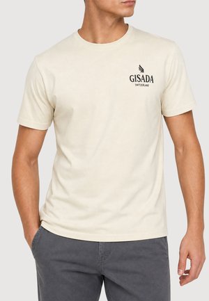 Gisada, T-Shirt print - beige