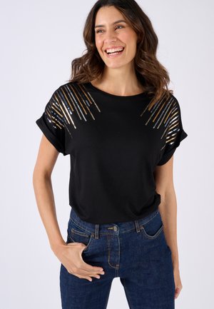 SEQUINS   - T-shirt con stampa - noir