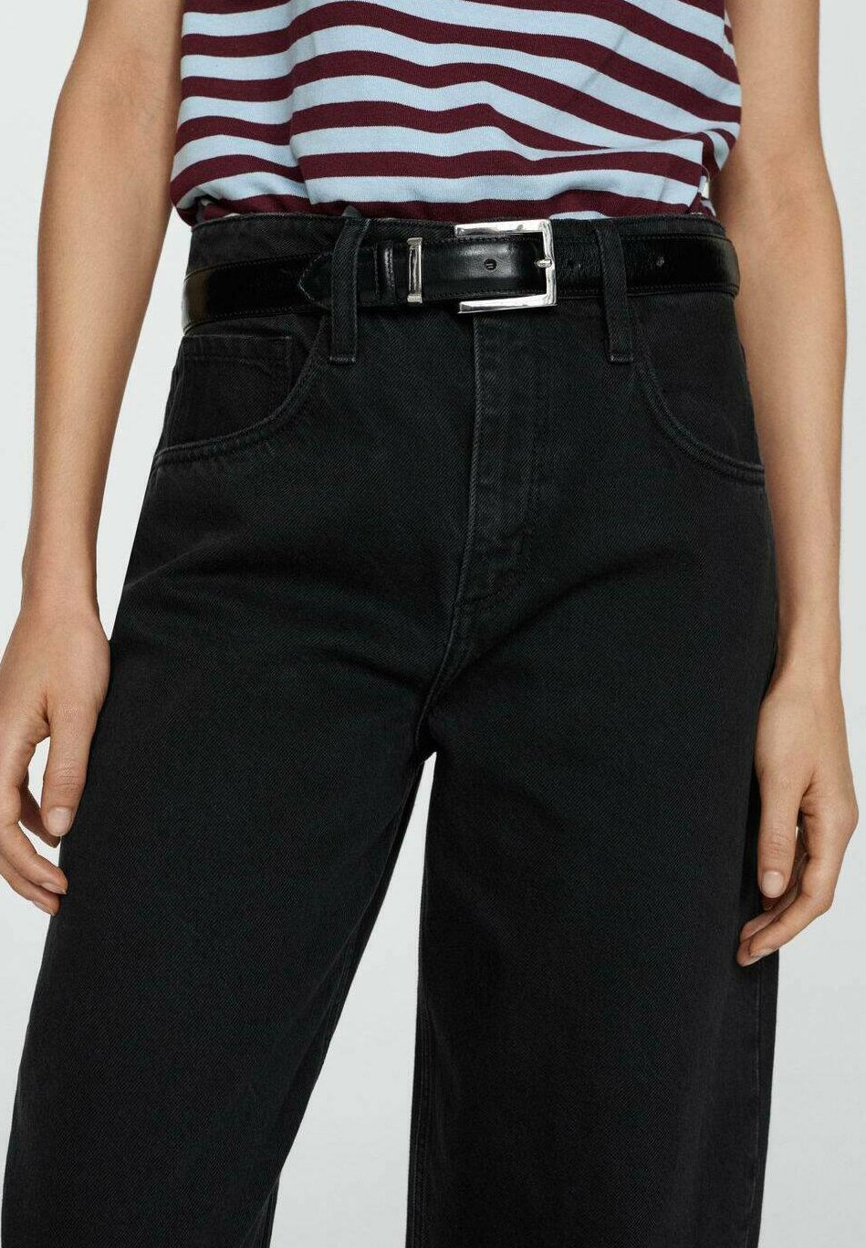 Jeans Pepe Jeans Fit Barrel Vita Alto Addison - 100% Cotone, Taglio Affusolato, Chiusura Con Zip - Foto 6