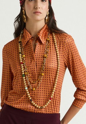 MICRO PRINT - Camicia - orange