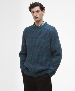 PAUL SMITH LOVES BARBOUR SADDLE CREW NECK JUMPER UNISEX - Pullover - rosette blue