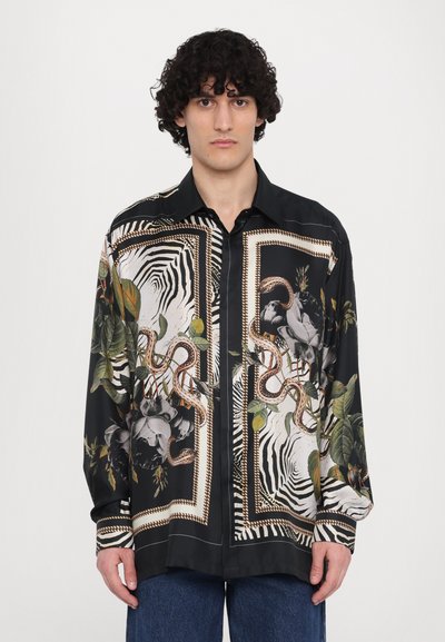 Roberto Cavalli JEWELLERY FOULARD COOL FIT - Košile - black/multi coloured