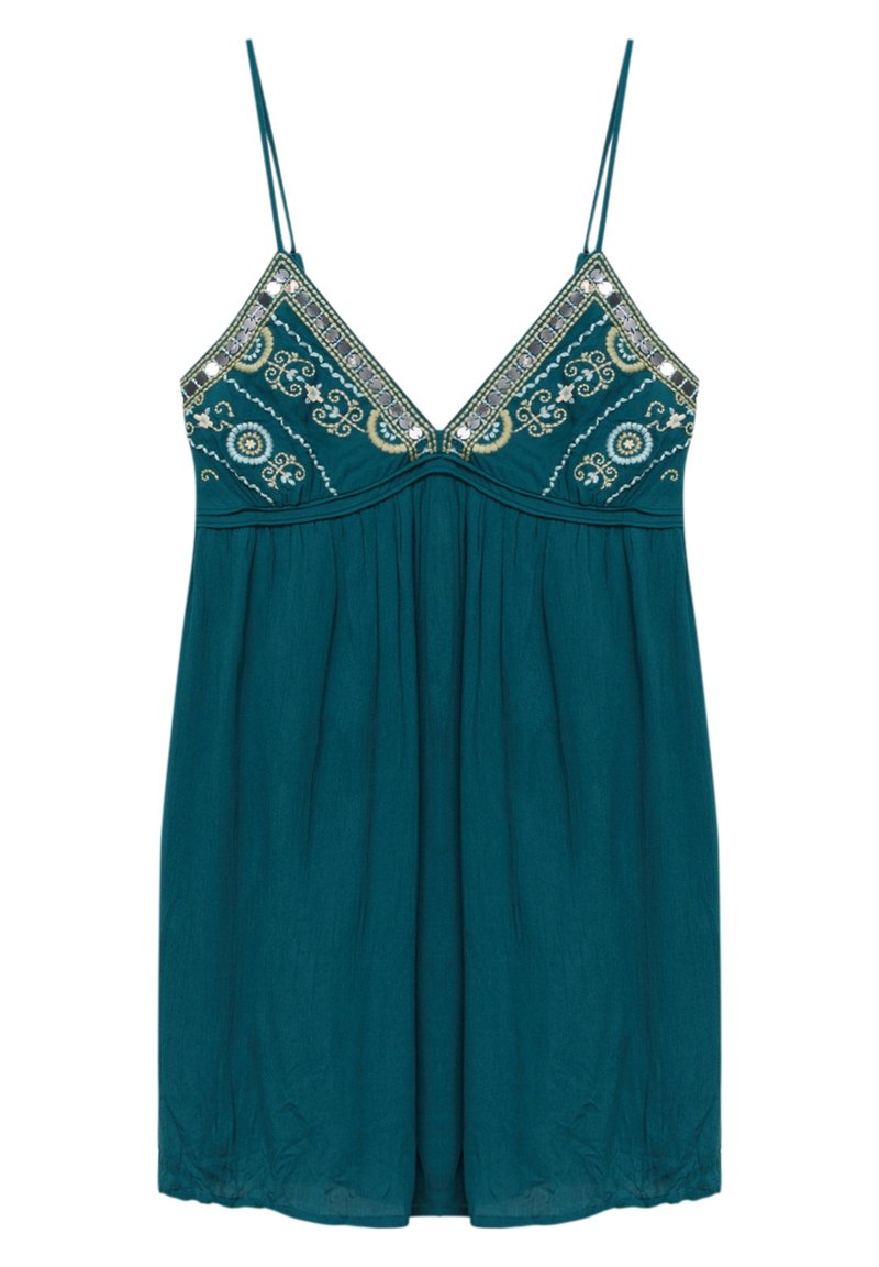 PULL&BEAR Day dress - green - (Pre-owned) - Zalando.ie
