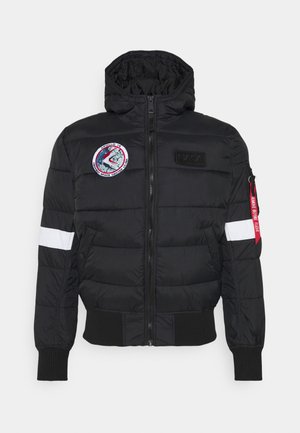Alpha Industries HOODED PUFFER NASA - Winterjacke - black