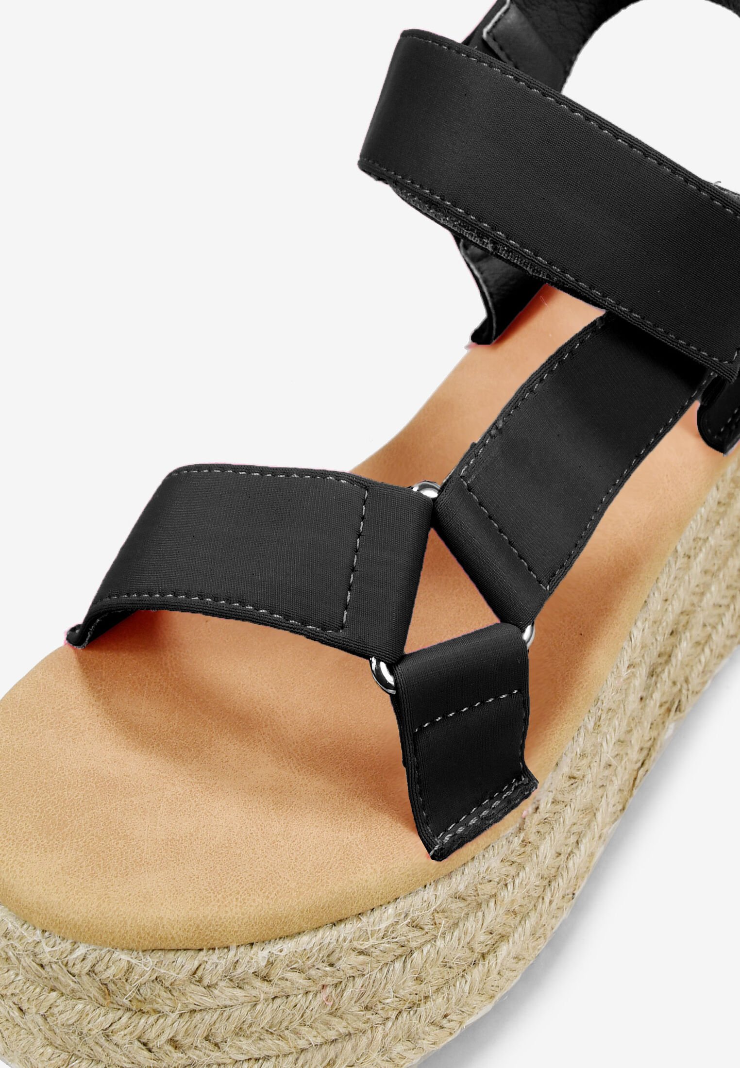 Bosanova CON ESPARTO - Sandalias de cuña - black/negro - Zalando.es