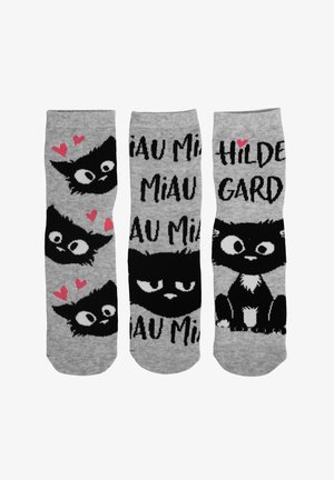 United Labels 3ER PACK RALF SCHMITZ - HILDEGARD KATZE - Socks - grau schwarz