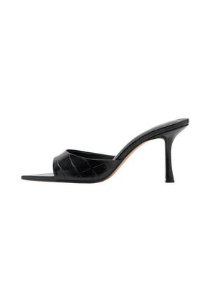 Mules de tacón - black
