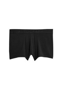 Boxers de algodón negros con un diseño ajustado, que cuentan con una cinturilla texturizada grabada con la palabra "AUTOGRAPH". Acabado suave, sin patrones.