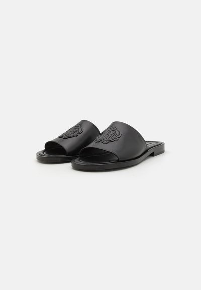 Roberto Cavalli Natikači - black/ant silver