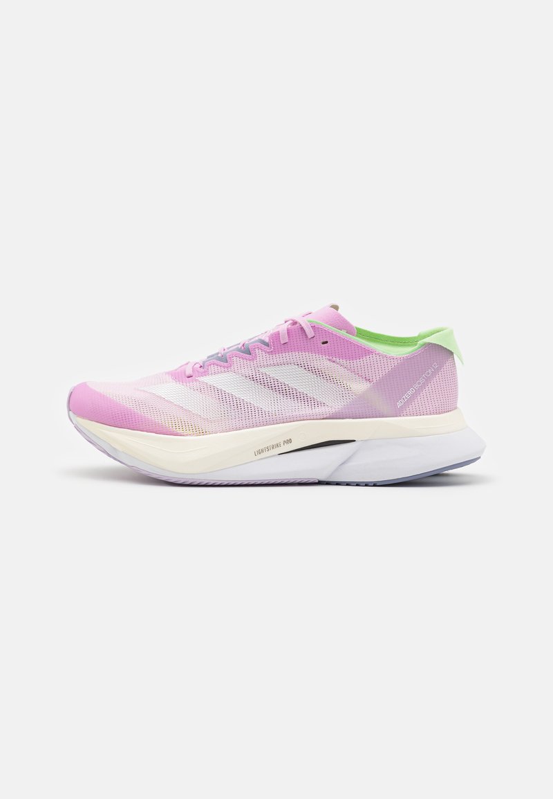 adidas Performance ADIZERO BOSTON 12 - Tenisice za cestovno trčanje - bliss lilac/metallic/semi green spark