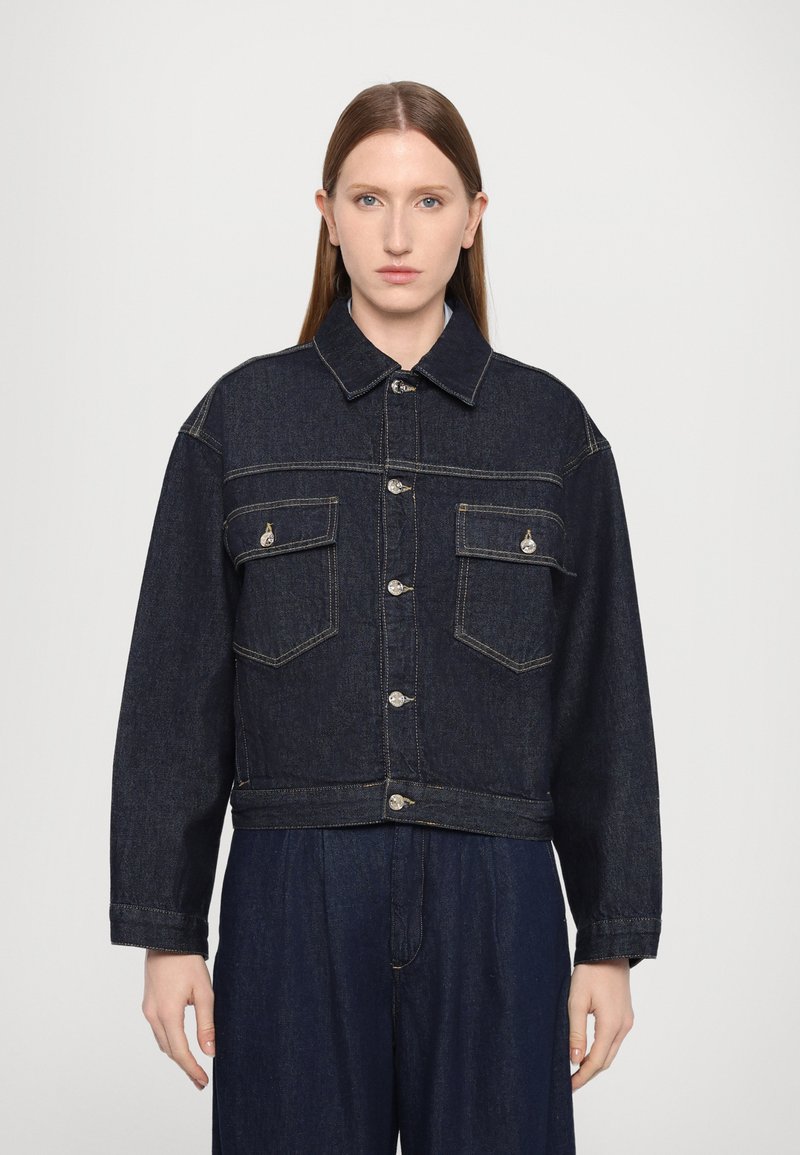 FRAME - THE BOXY JACKET - Jeansjacke - dark blue denim, Vergrößern