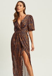 BWLDR ORLANDO - Maxi šaty - navy zebra print