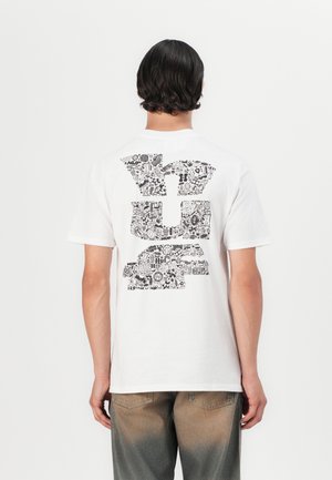 METABLAST UNISEX - Print T-shirt - white