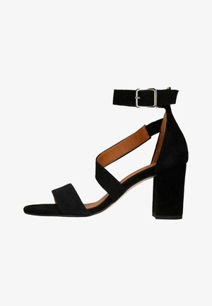 Manfield, Sandales à talons hauts - black