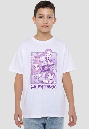 K-POP DEMON HUNTERS - HUNTRIX HUNTR/X MANGA PANELS TRIO - Print T-shirt - white