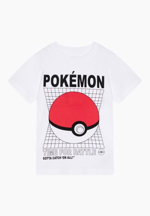 NKMMANIANDER POKEMON SKY UNISEX - Majica kratkih rukava s printom - bright white