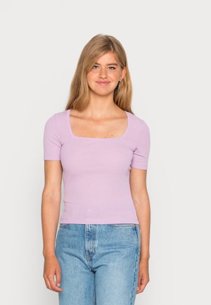 PCVAL SS BC - Jednoduché triko - lavendula