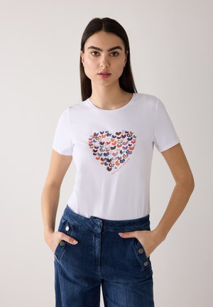 KURZARM - T-shirt print - white