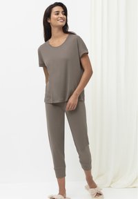 mey N8TEX 2.0 - T-shirt basic - deep taupe