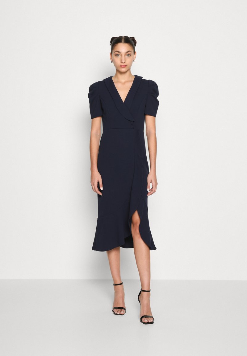 VILA - VICLARA MIDI DRESS  - Jerseykjole - navy, Forstørre