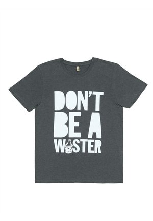 UNISEX 'WASTER' & WATER BOTTLE - Print T-shirt - grey