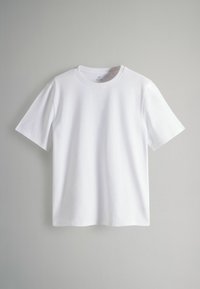 THE SET RELAXED SHORT SLEEVE 5 PACK - Jednoduché tričko - black berry red taupe brown white stripe