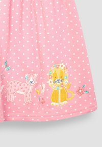 JoJo Maman Bébé BUNNY APPLIQUE BUTTON FRONT REGULAR FIT - Trikotaažkleit - pink lion  tiger spot