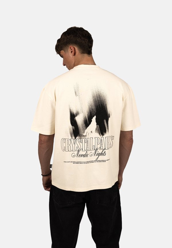 WOLF - T-Shirt print - cream
