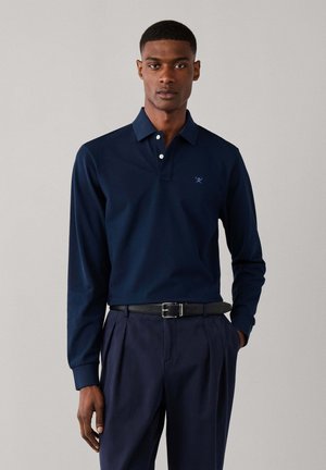 Hackett London, HACKETT LONDON POLO SHIRT SLIM FIT LOGO LS - Poloshirt - navy