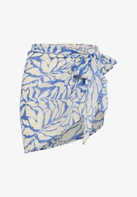 Vald, blue chalk leaf print