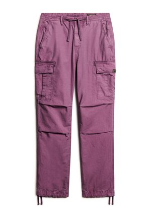 Superdry & Co RISE PARA - Cargobroek - berry conserve