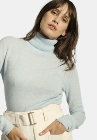 Just Cashmere COL ROULÉ - Trui - mottled light blue