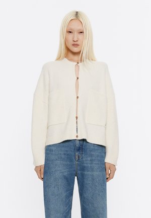 BOXY - Chaqueta de punto - marfil