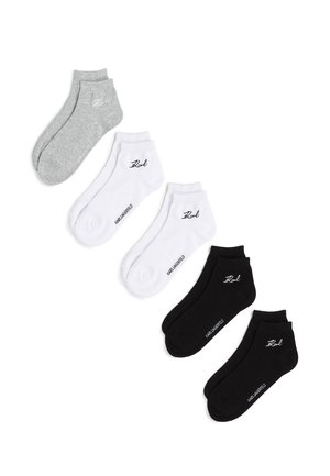 SIGNATURE SHORT (PACK OF 5) - Trainer socks - black white grey
