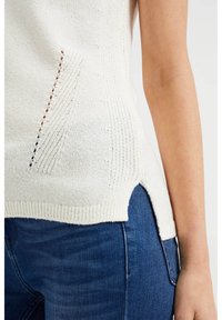 WE Fashion Stickad tröja - white