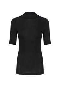 KALIDA TURTLENECK - Lihtne T-särk - black deep